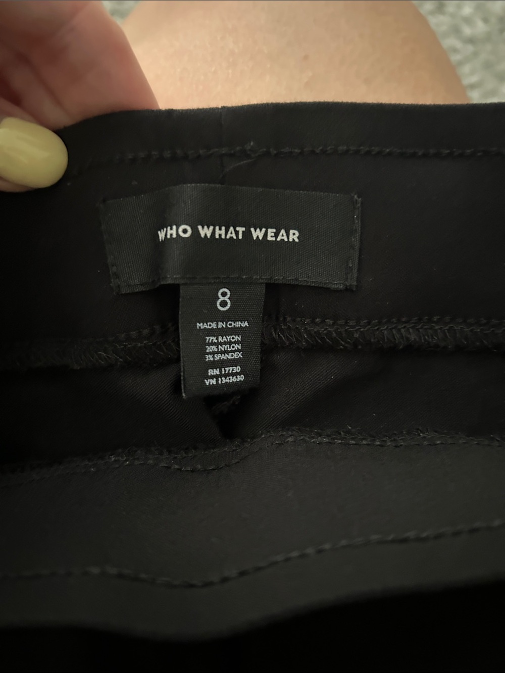Sleek Black Slim Ponte Ankle Pants - Picture 2 of 3